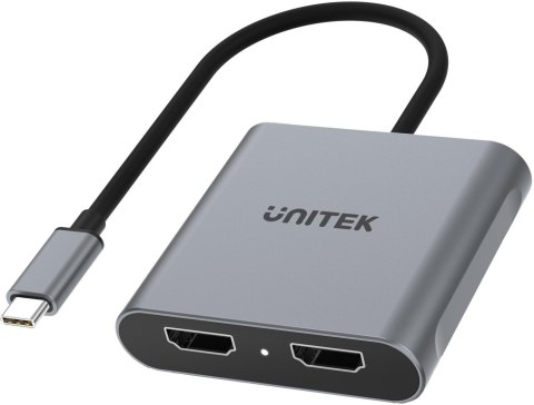 Unitek V1404B Adapter USB-C na 2x HDMI 4K MST Unitek V1404B Adapter USB-C na 2x HDMI 4K MST