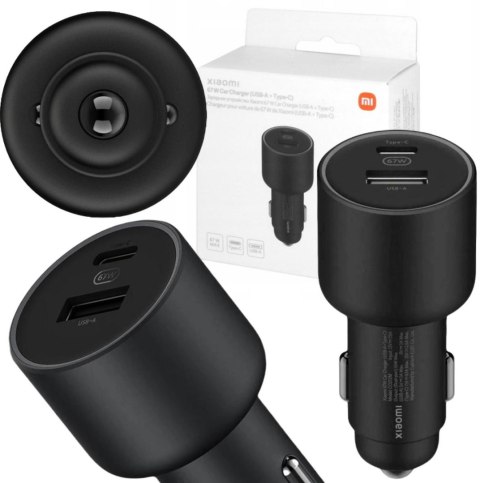 Ładowarka samochodowa Xiaomi Car Charger 67W (USB-A + Type-C) Ładowarka samochodowa Xiaomi Car Charger 67W (USB-A + Type-C)